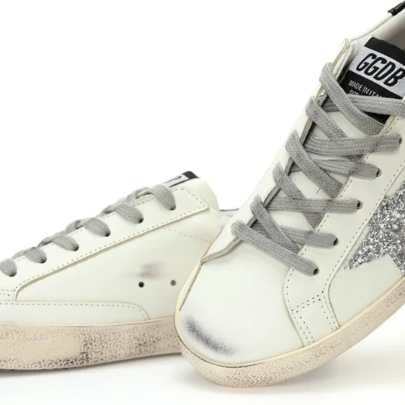 Golden Goose Super - Star Mens Low - Top Black Heel Panel Sneakers - Picture 8 of 8